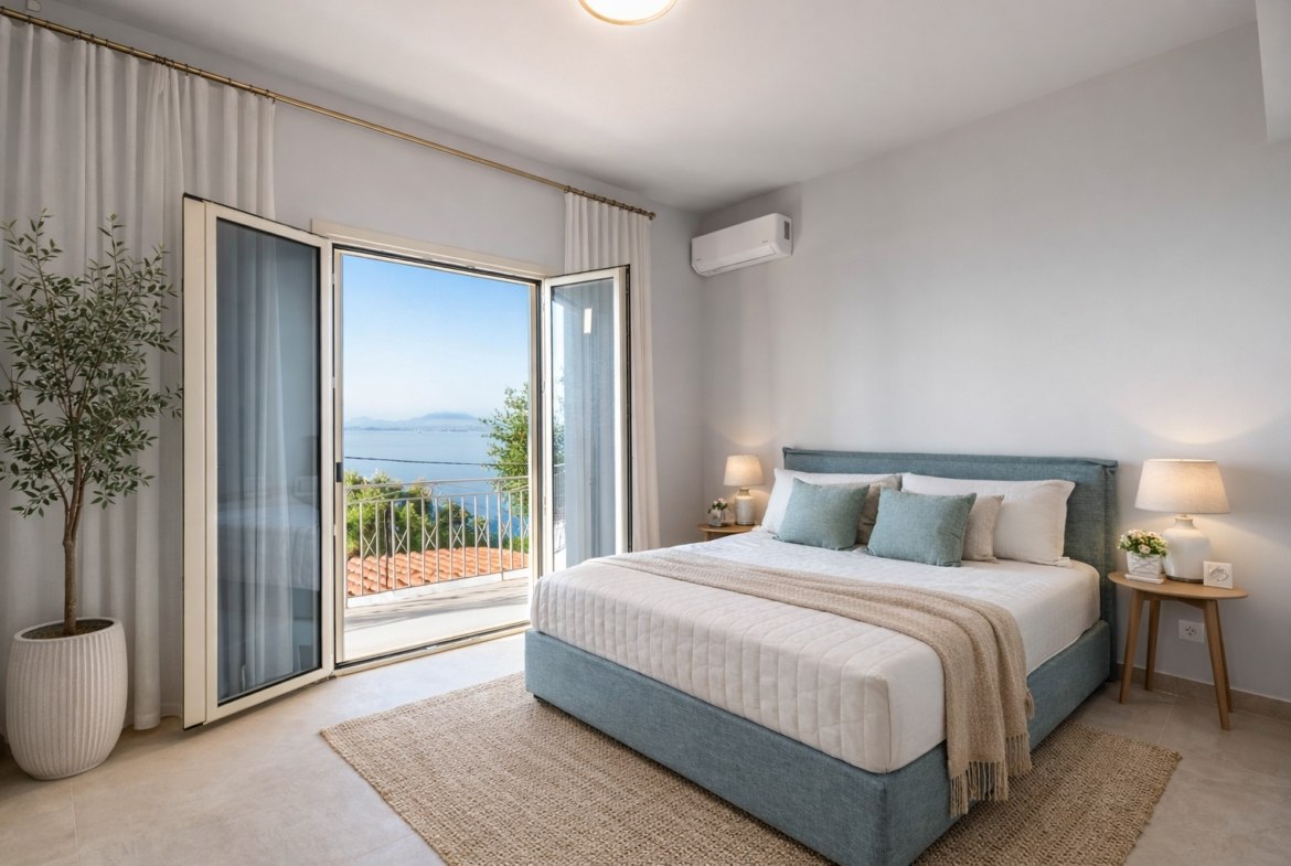 Mediterranes Investment mit Meerblick – Apartmenthaus mit drei Einheiten in begehrter Lage von Barbati, Korfu